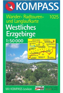 Westliches Erzgebirge, Kompass Wanderkarte 1025 1:50 000