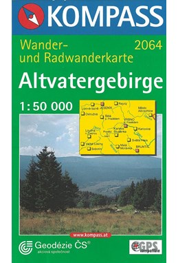 Altvatergebirge (Jeseniky), Kompass Wander- u. Radwanderkarte 2064 1:50 000