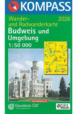 Budweis (Budejovice) und Umgebung, Kompass Wander- u. Radwanderkarte 2026 1