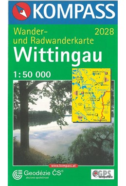 Wittingau (Trebon), Kompass Wander- u. Radwanderkarte 2028 1:50 000