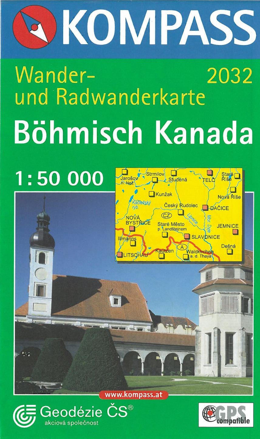 Böhmisch Kanada, Kompass Wander- und Radwanderkarte 2032  1:50 000