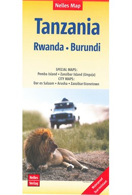 Tanzania, Rwanda, Burundi, Nelles Map