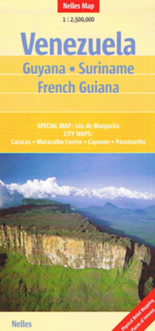 Venezuela, Guyana, Suriname, French Guiana, Nelles Maps