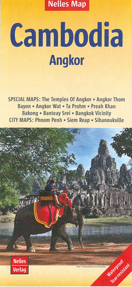 Cambodia - Angkor, Nelles Map