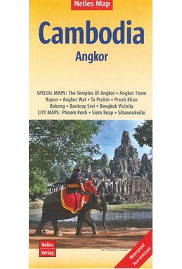 Cambodia - Angkor, Nelles Map