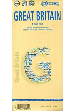 Great Britain (lamineret), Borch Maps 1:800.000