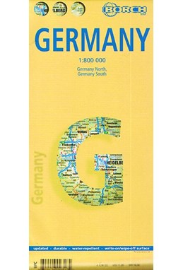 Germany / Deutschland (lamineret), Borch Map 1:800.000