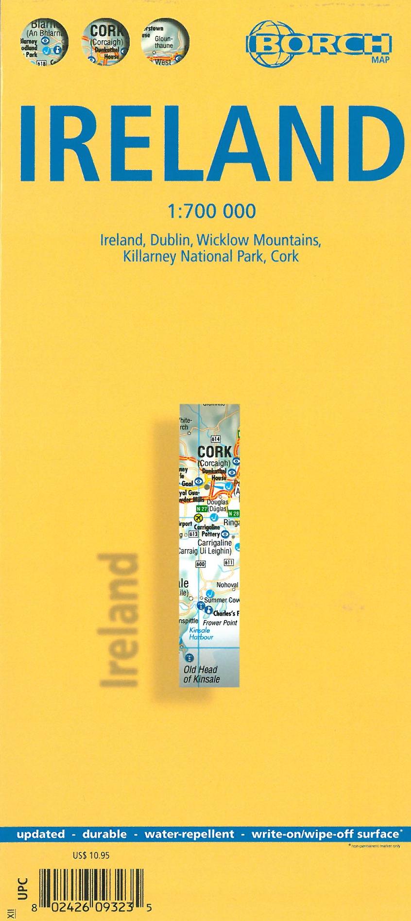 Ireland (lamineret), Borch Map 1:700.000