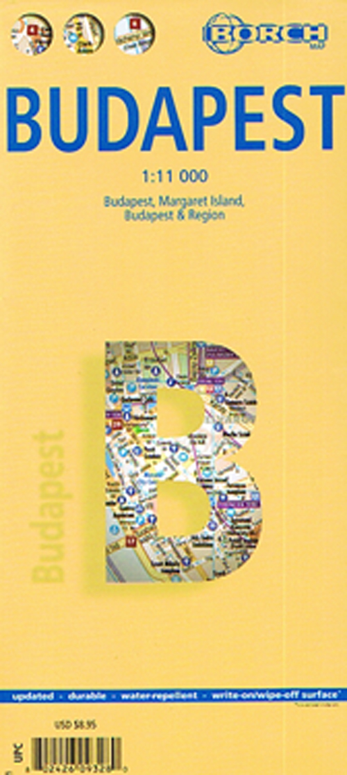 Budapest (lamineret), Borch City Map