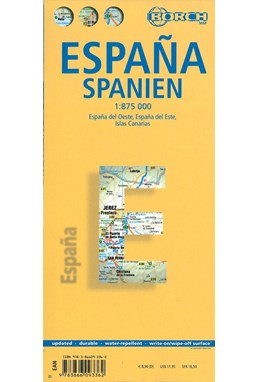 Spain - Spanien (lamineret), Borch map