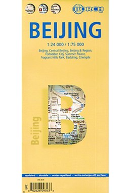Beijing (lamineret), Borch Map 1:24.000/75.000