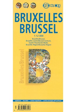 Brussels / Bruxelles (lamineret), Borch Map 1:12.000