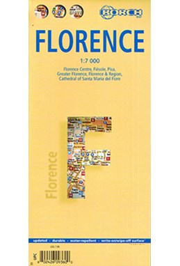 Firenze - Florence (lamineret), Borch Maps 1:7.000