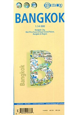 Bangkok (lamineret), Borch Map 1:14.000