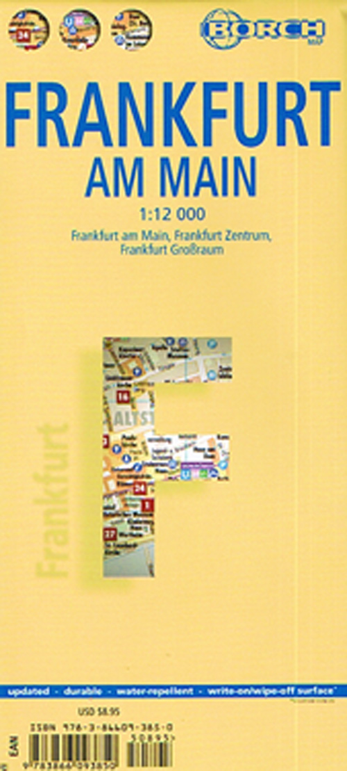 Frankfurt am Main (lamineret), Borch Map