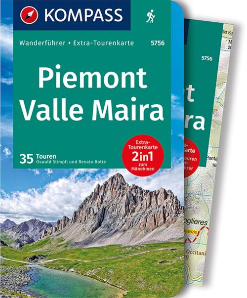 Piemont, Valle Maira, 35 Touren, Kompass Wanderführer