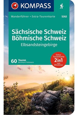 Sächsische Schweiz, Böhmische Schweiz, Elbsandsteingebirge, KOMPASS Wanderführer 5262