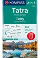 Tatra: Hohe, Belaer, Kompass Wanderkarte 2130