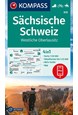 Sächsische Schweiz, Westliche Oberlausitz, Kompass Wanderkarte 810