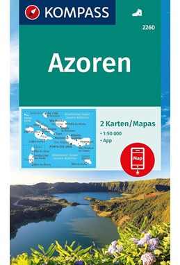 Azoren - Azores, Kompass Wanderkarte 2260