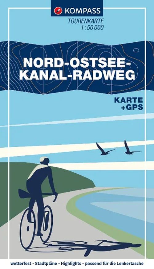 Nord-Ostsee-Kanal-Radweg, KOMPASS Fahrrad-Tourenkarte 7054