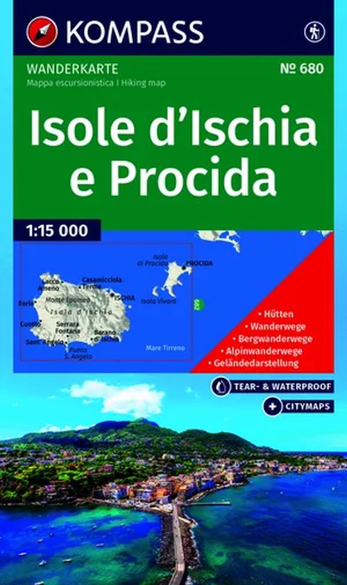 Isole d' Ischia e Procida, Kompass Wanderkarte 680