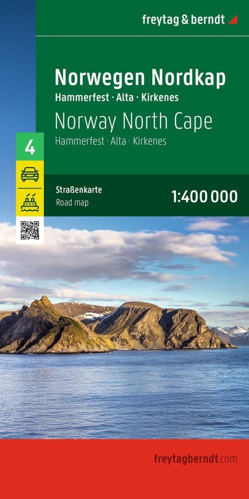 Freytag & Berndt Norwegen blad 4: Nordkap - Hammerfest - Alta - Kirkenes