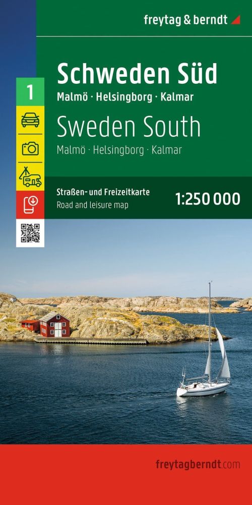 Schweden Süd - Sweden South blad 1: Malmö - Helsingborg - Kalmar
