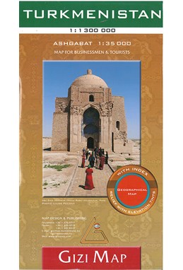 Turkmenistan Geographical map for Businessmen & Tourists
