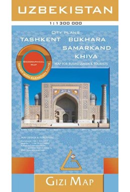 Uzbekistan Map for Businessmen & Tourists