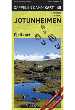 Jotunheimen fjellkart 1:100.000/1:50 000