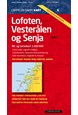 Lofoten, Vesterålen og Senja  1:410 000 (2024) : bil- og turistkart = tourist map = Touristenkarte = carte touristique