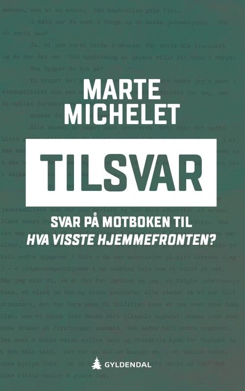 Tilsvar : svar på motboken til Hva visste hjemmefronten?