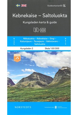 Kungsleden 2 : Kebnekaise-Saltoloukta 1:50 000. Karta & guide