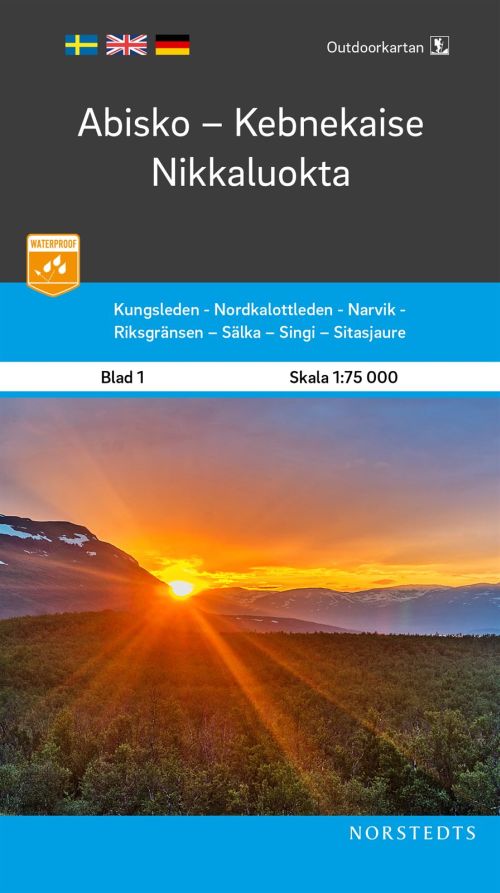 Abisko - Kebnekaise - Nikkaluokta  1:75.000