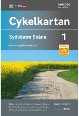 Sydvästra Skåne  1:90 000