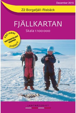 Borgafjäll - Risbäck  1:100 000