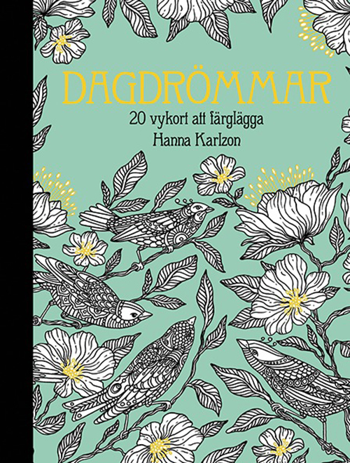 Dagdrömmar : 20 vykort att färglägga