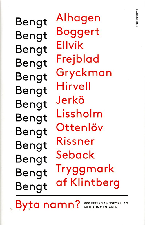 Byta namn? : 800 efternamnsförslag med kommentarer
