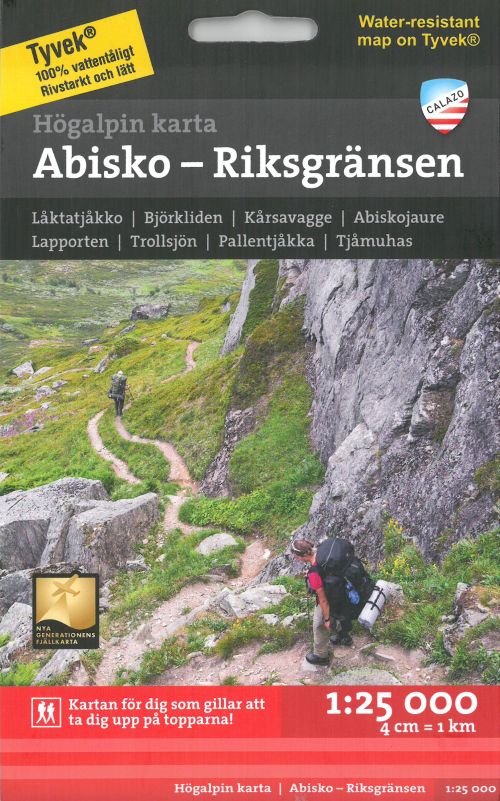 Abisko - Riksgränsen : högalpin karta 1:25.000