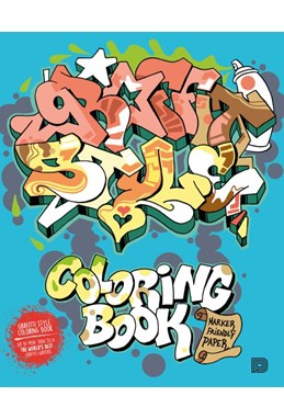 Graffiti style coloring book