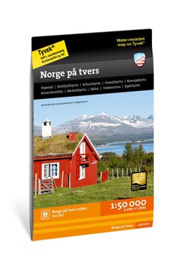 Turkart Norge på tvers (Stjørdal-Sylan)  1:50 000