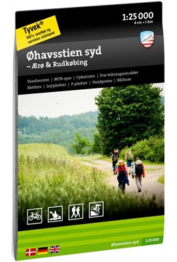 Øhavsstien syd : Ærø & Rudkøbing  1:25 000