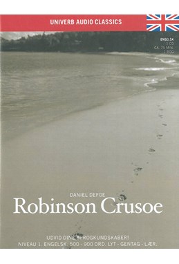 Robinson Crusoe CD + bog, engelsk niveau 1