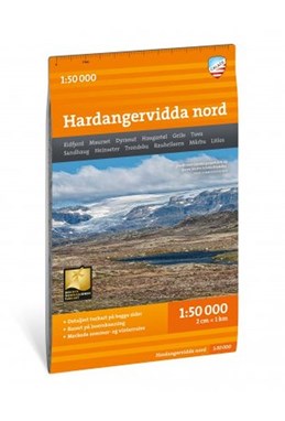 Turkart Hardangervidda nord 1:50 000