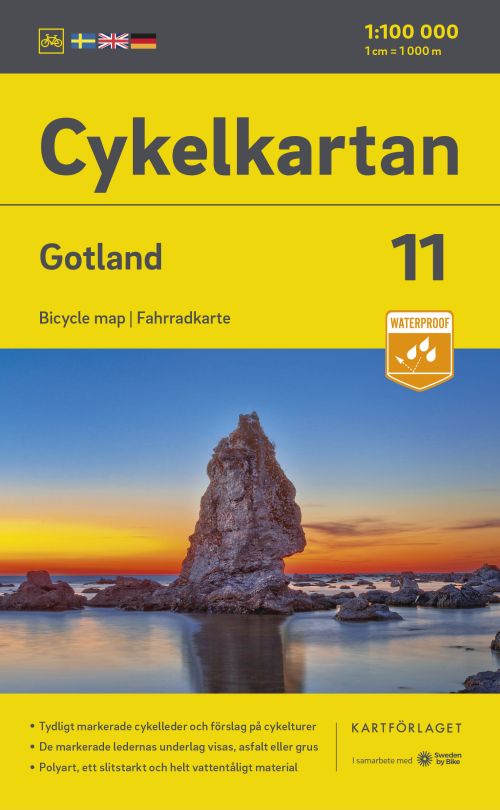 Gotland : bicycle map, Fahrradkarte (1:100 000) 2023-2025
