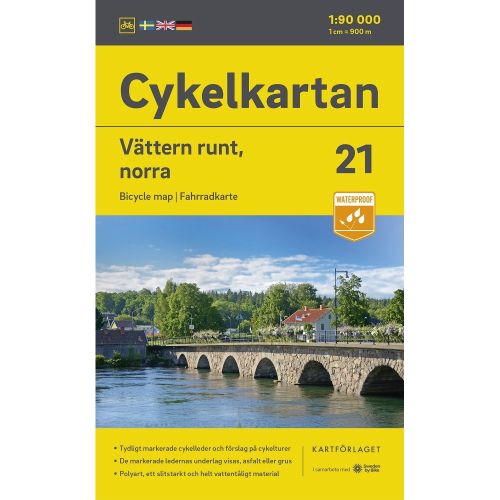 Vättern runt. Norra delen  1:90 000