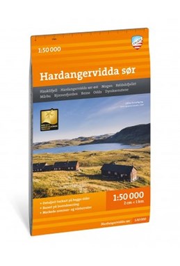 Turkart Hardangervidda sør 1:50 000