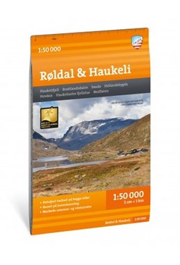 Turkart Røldal & Haukeli 1:50 000