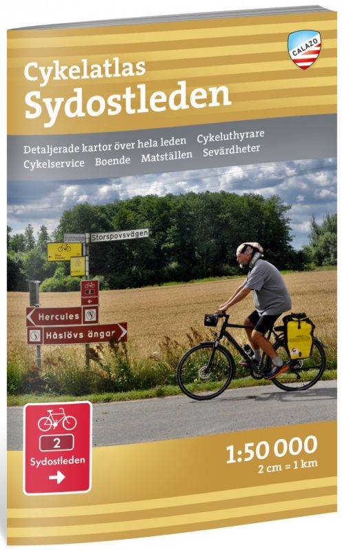 Cykelatlas Sydostleden  1:50 000